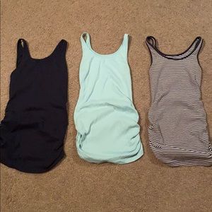 3 Old navy ribbed fitted maternity tank tops